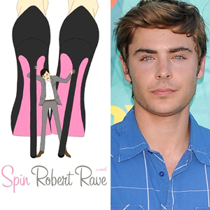 Spin Book Cover, Zac Efron Spin Book Cover, Zac Efron